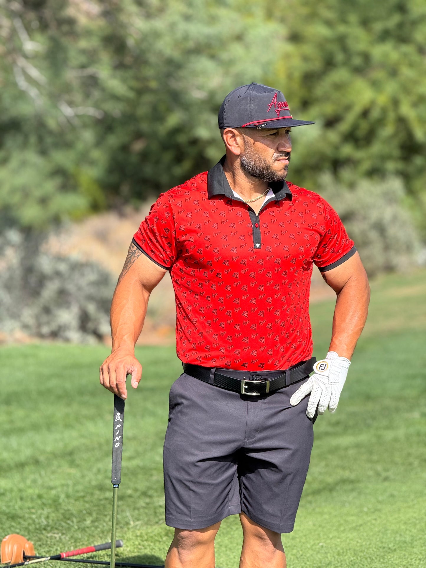 OG Rojo | Classic Red Aguas Golf Polo