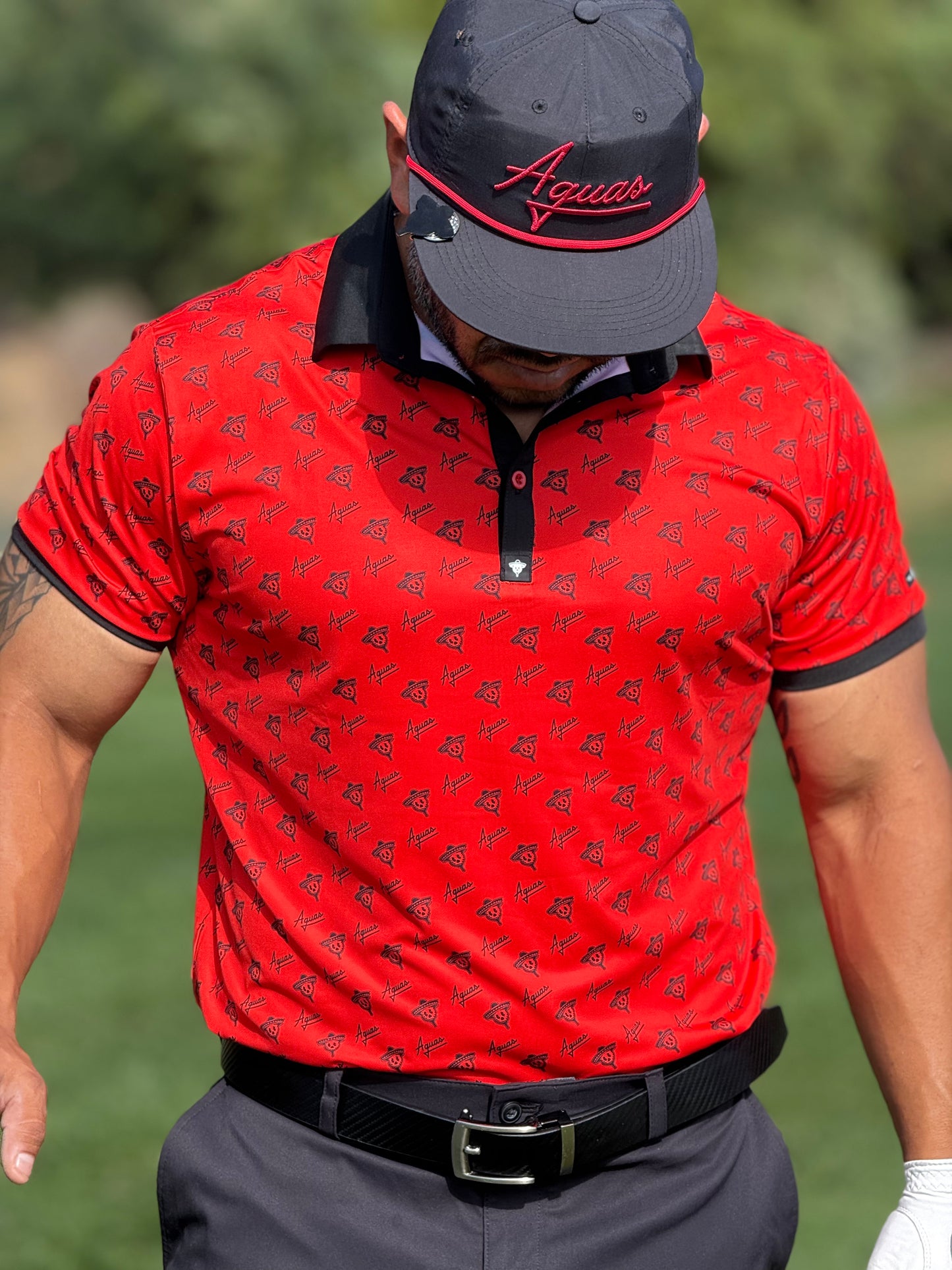 OG Rojo | Classic Red Aguas Golf Polo